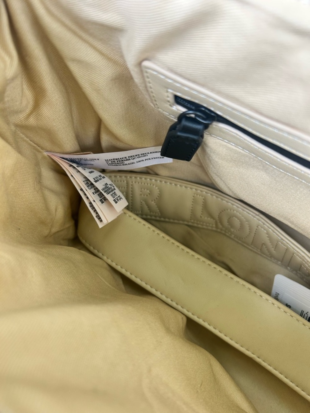 Ted Baker Quilted Crossbody Bag Cream Beige Leather | NWT Retail $175 - Picture 13 of 14